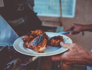 Photo Grilled walnuts